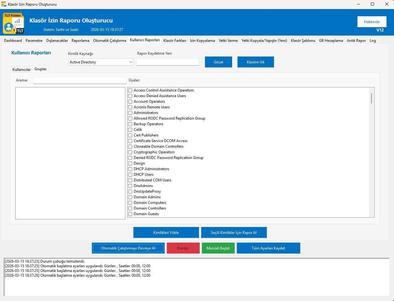 Kullanıcı Raporları